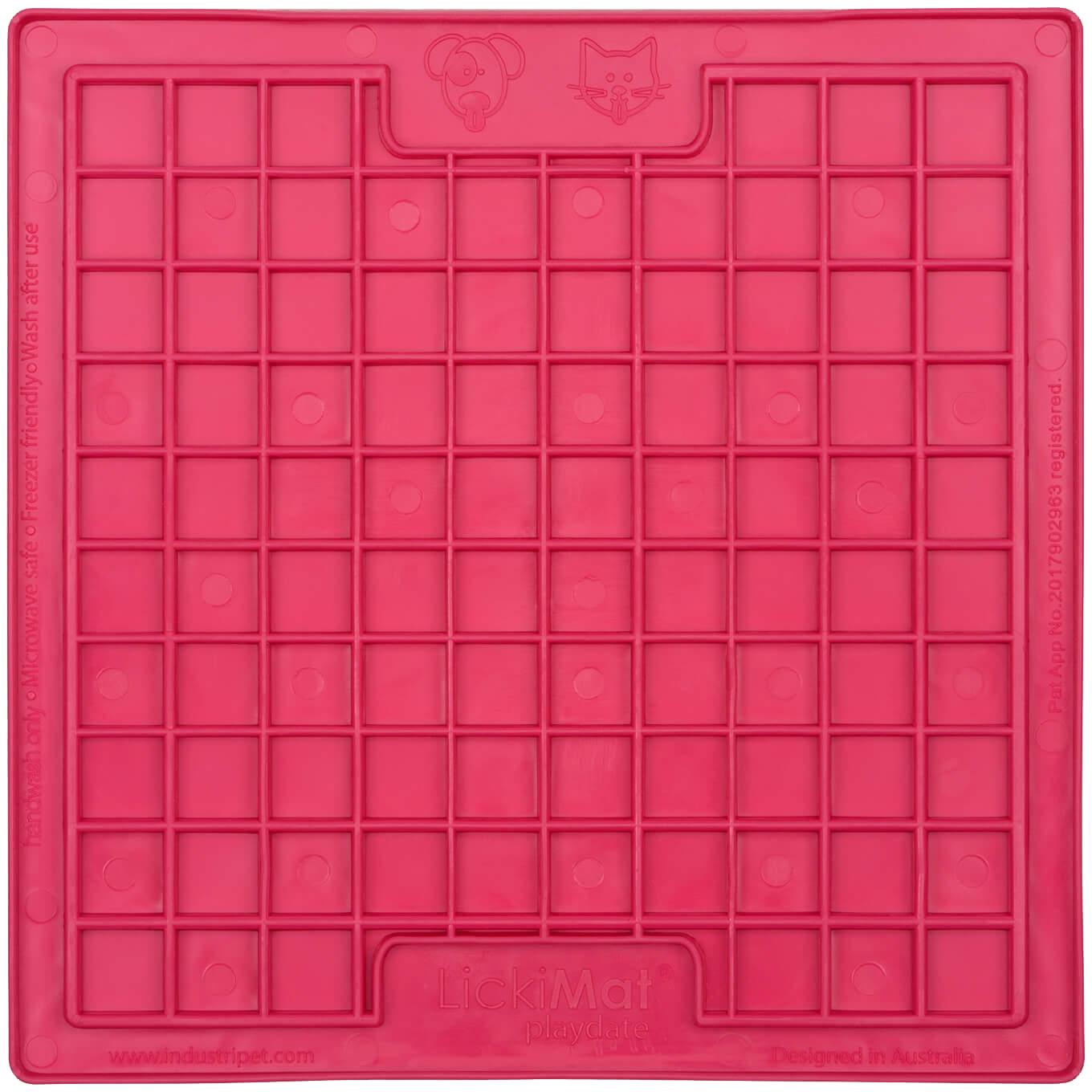 Lickimat Cat rosa 20 x 20 cm
