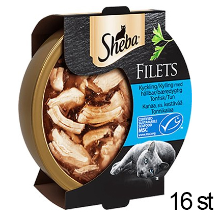 Sheba Filets Kyckling med Tonfisk 16-pack