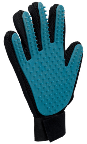 Handske för pälsvård, turkos