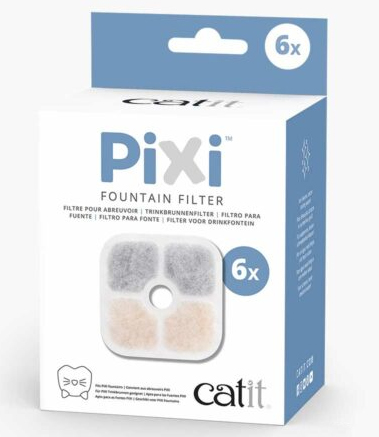 Kolfilter CatIt Pixi vattenfontän 6-pack